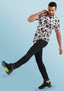 TerraDesi Midnight Floral Bloom Viscose Rayon Shirt