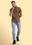 TerraDesi Wild Tan Leopard Print Shirt – Bold Statement Casual Wear
