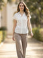 TerraDesi Noor Dobby Ivory Shirt – Soft Texture Elegance