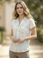 TerraDesi Ivory Bloom Viscose Shirt – Effortless Grace Edit