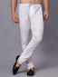 TerraDesi Classic Comfort White Drawstring Ethnic Pajama