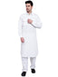TerraDesi Ivory Classic Cotton Kurta Pajama Set with Utility Pockets
