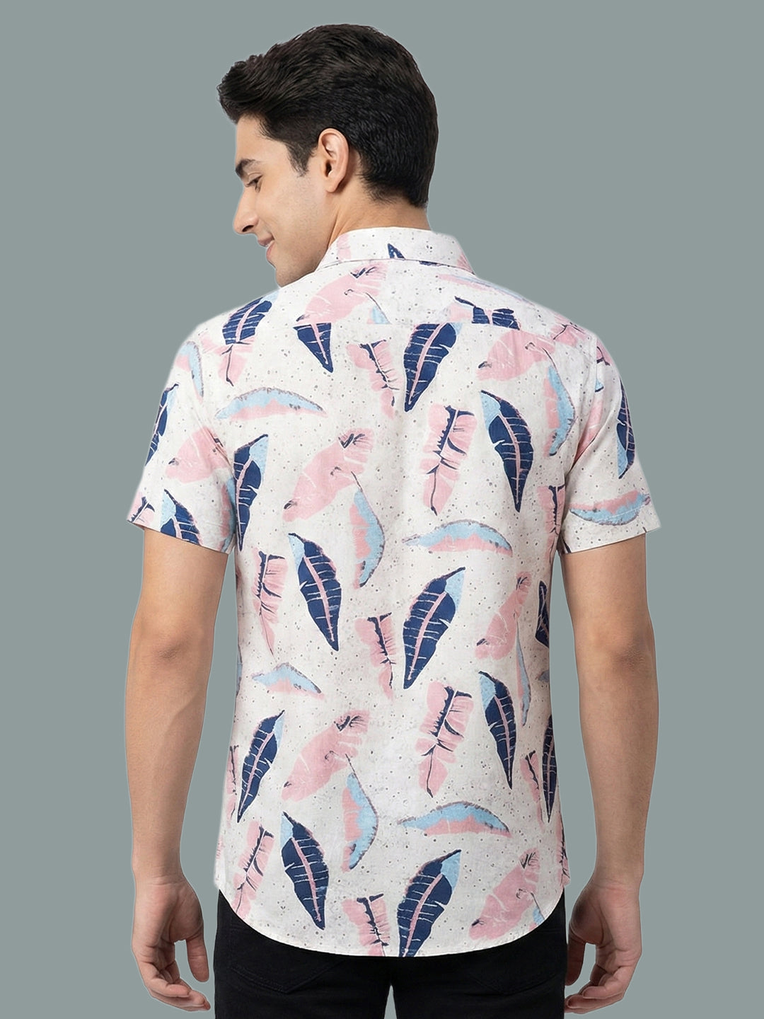 TerraDesi Pastel Petal Leaf Viscose Rayon Shirt