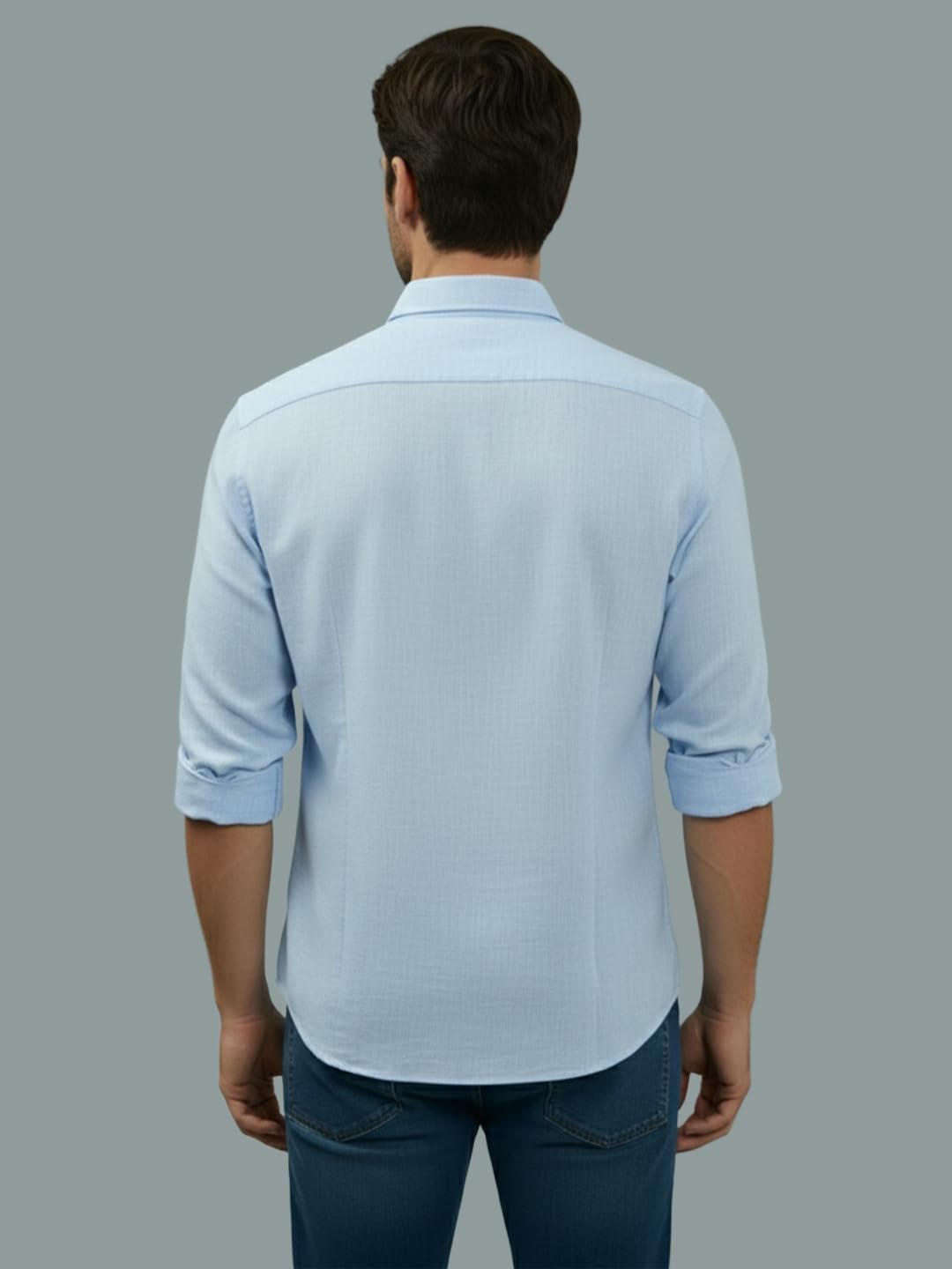 TerraDesi Men’s Essential Solid Cotton Blend Shirt