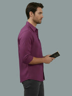 TerraDesi Men’s Essential Solid Cotton Blend Shirt