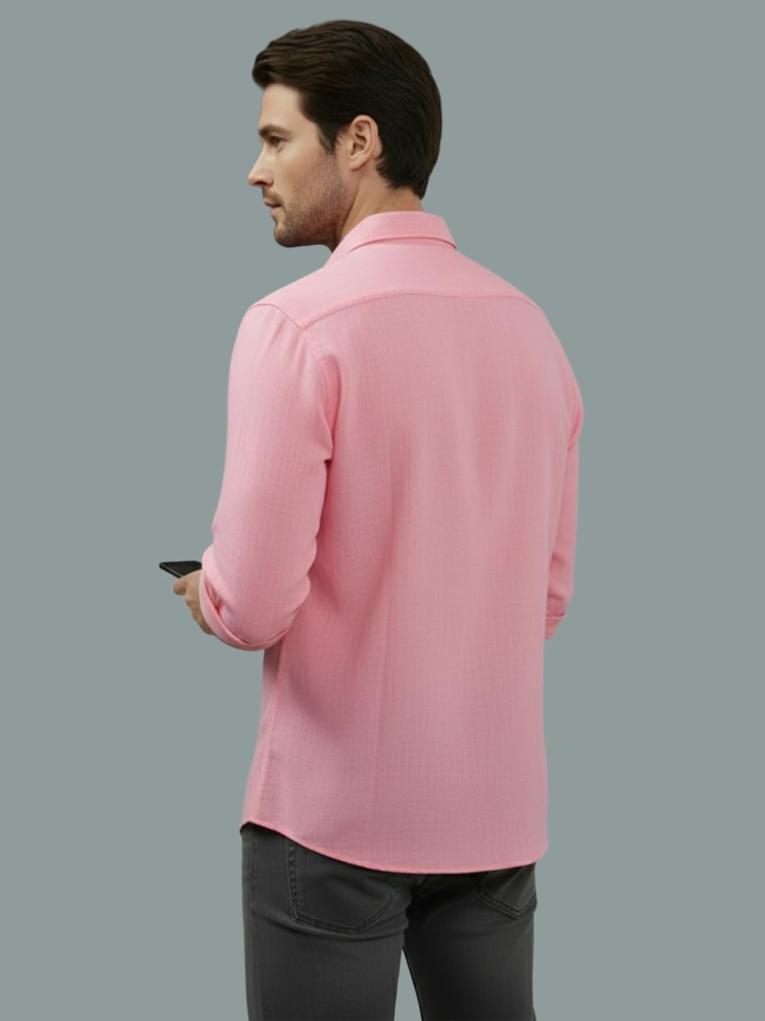 TerraDesi Men’s Essential Solid Cotton Blend Shirt