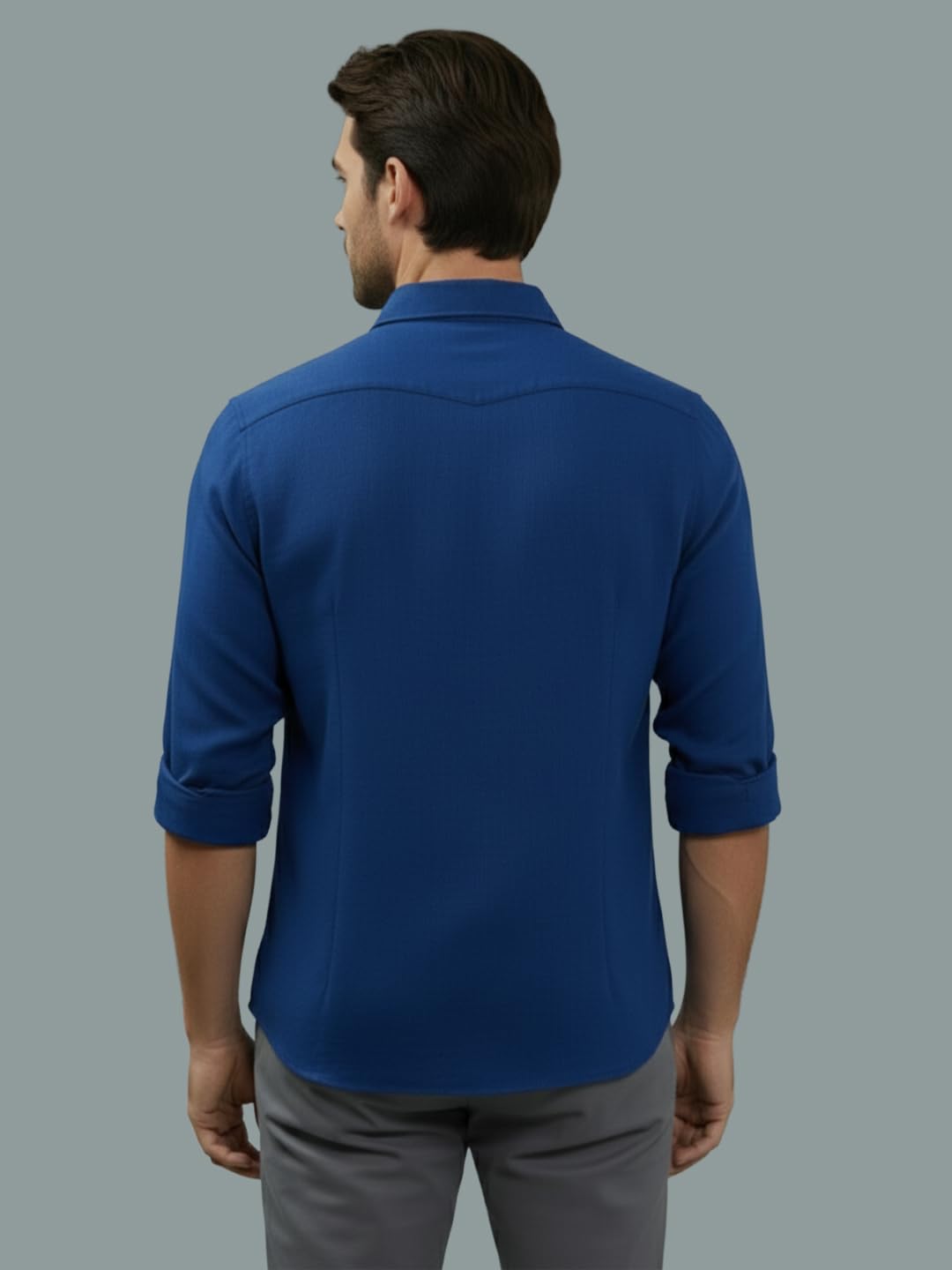 TerraDesi Men’s Essential Solid Cotton Blend Shirt
