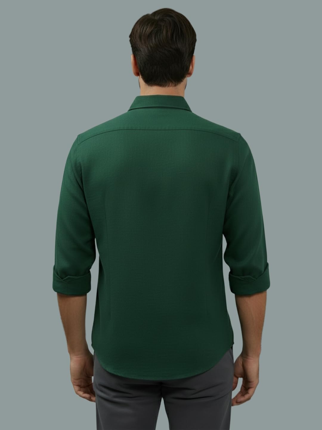 TerraDesi Men’s Essential Solid Cotton Blend Shirt