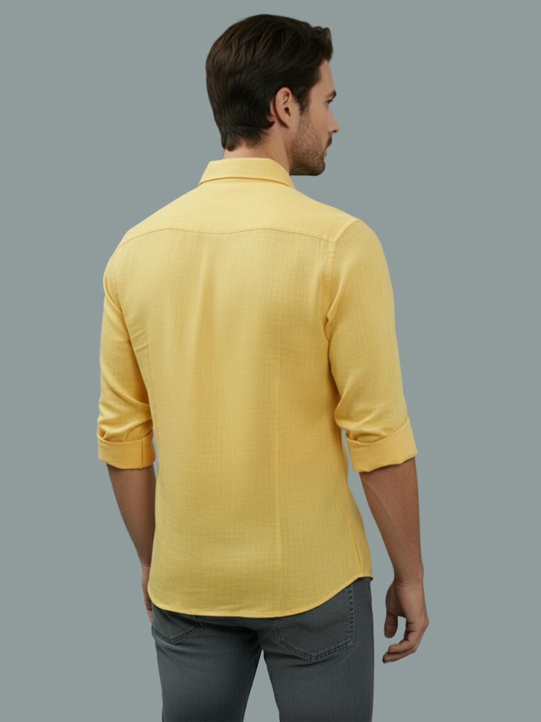 TerraDesi Men’s Essential Solid Cotton Blend Shirt