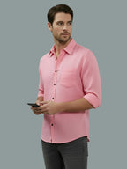 TerraDesi Men’s Essential Solid Cotton Blend Shirt