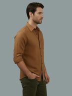 TerraDesi Men’s Essential Solid Cotton Blend Shirt