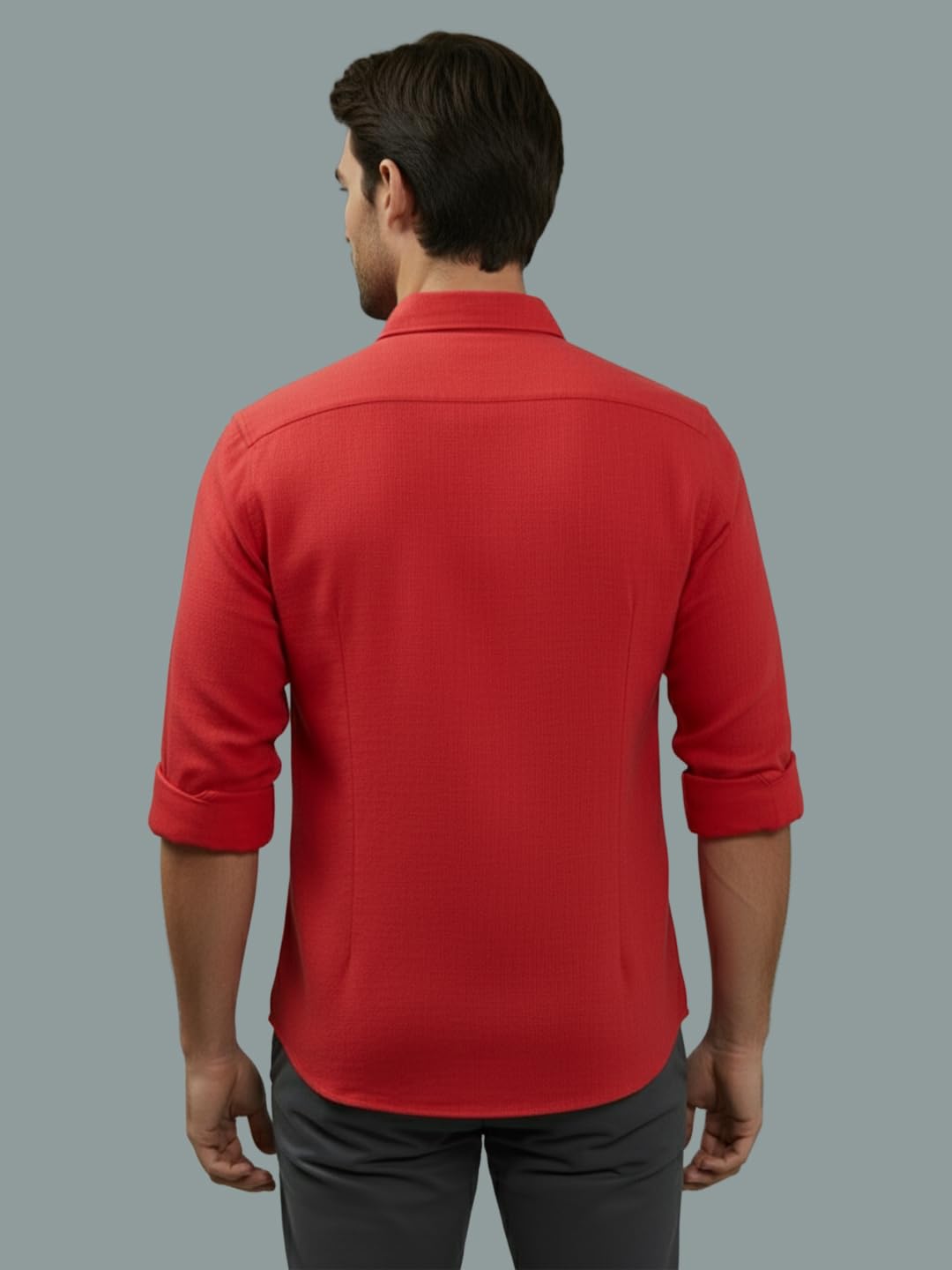 TerraDesi Men’s Essential Solid Cotton Blend Shirt