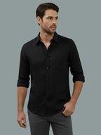 TerraDesi Men’s Essential Solid Cotton Blend Shirt