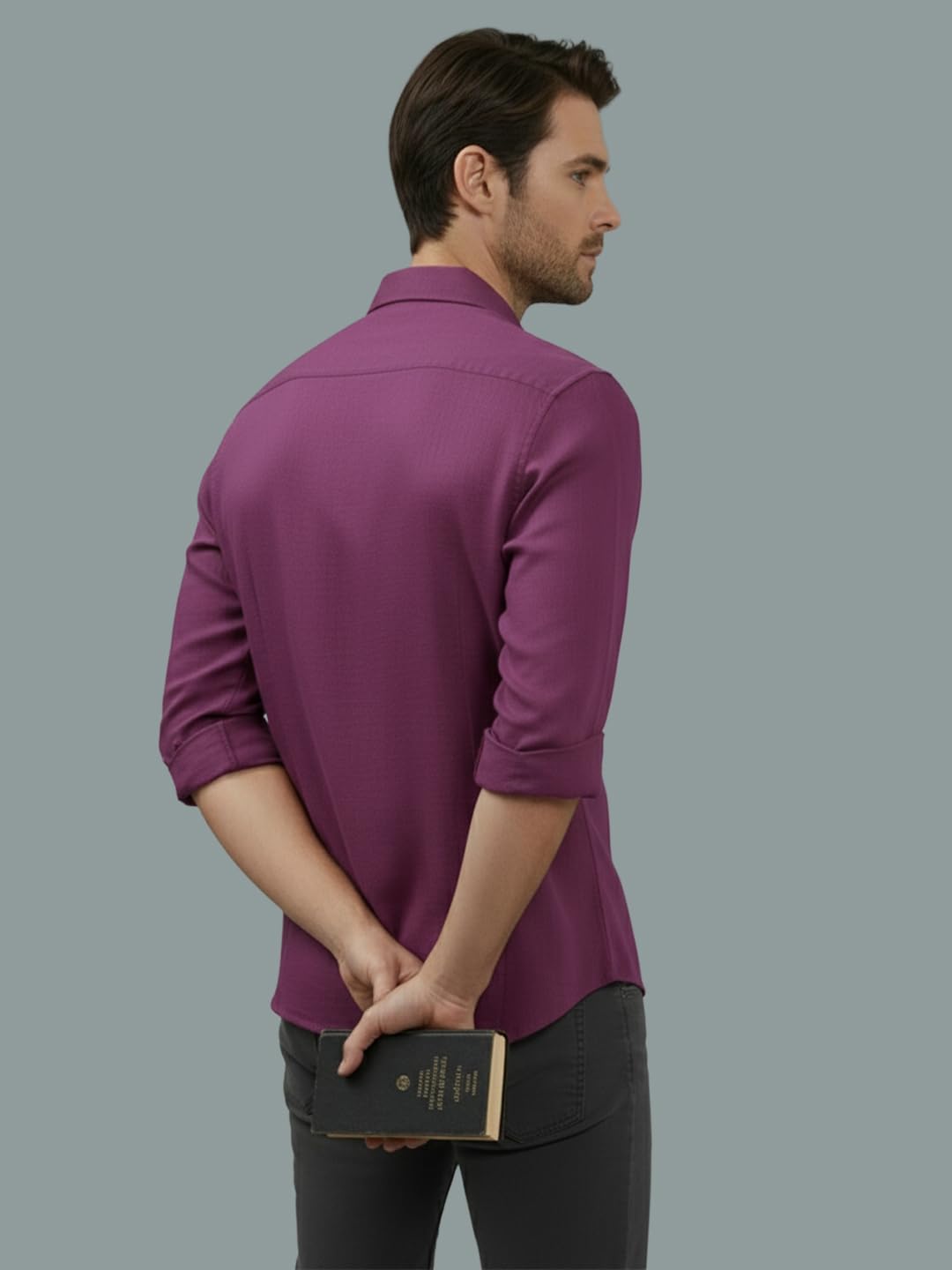 TerraDesi Men’s Essential Solid Cotton Blend Shirt