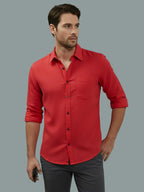 TerraDesi Men’s Essential Solid Cotton Blend Shirt