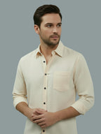 TerraDesi Men’s Essential Solid Cotton Blend Shirt