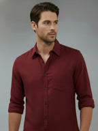 TerraDesi Men’s Essential Solid Cotton Blend Shirt