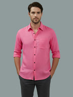 TerraDesi Men’s Essential Solid Cotton Blend Shirt