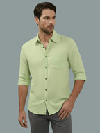 TerraDesi Men’s Essential Solid Cotton Blend Shirt