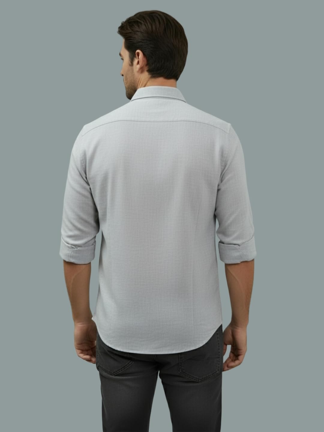 TerraDesi Men’s Essential Solid Cotton Blend Shirt