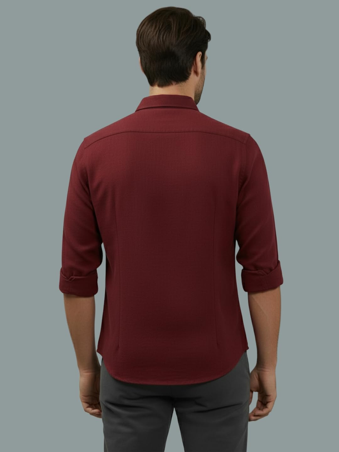 TerraDesi Men’s Essential Solid Cotton Blend Shirt