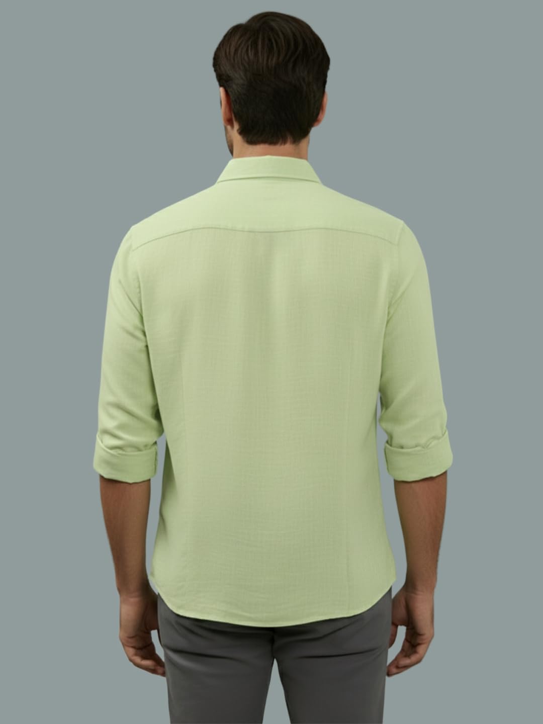 TerraDesi Men’s Essential Solid Cotton Blend Shirt