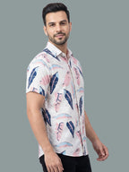 TerraDesi Pastel Petal Leaf Viscose Rayon Shirt