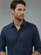 TerraDesi Men’s Essential Solid Cotton Blend Shirt