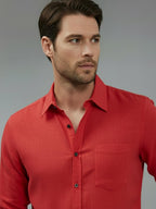 TerraDesi Men’s Essential Solid Cotton Blend Shirt