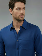 TerraDesi Men’s Essential Solid Cotton Blend Shirt