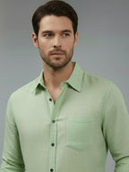 TerraDesi Men’s Essential Solid Cotton Blend Shirt