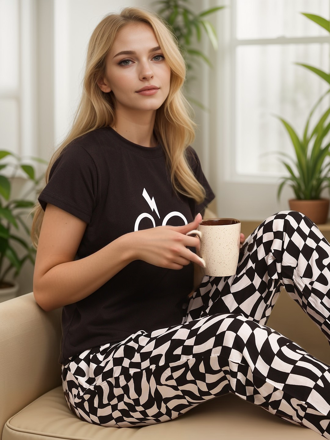 TerraDesi Chakravyuh Illusion Pyjamas – Statement Lounge Edit