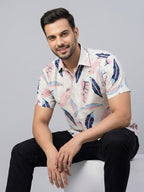 TerraDesi Pastel Petal Leaf Viscose Rayon Shirt