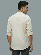 TerraDesi Men's Casual Regular Fit Full Sleeve Pocket Contrast Kurta (SE119)