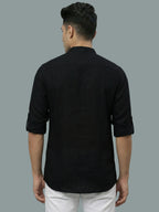 TerraDesi Men's Casual Regular Fit Full Sleeve Pocket Contrast Kurta (SE119)