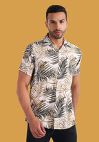 TerraDesi Golden Palm Breeze Viscose Rayon Shirt