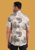 TerraDesi Golden Palm Breeze Viscose Rayon Shirt