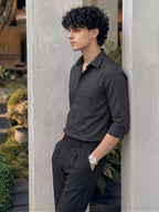 TerraDesi SunAura Yellow Cotton Classic Shirt