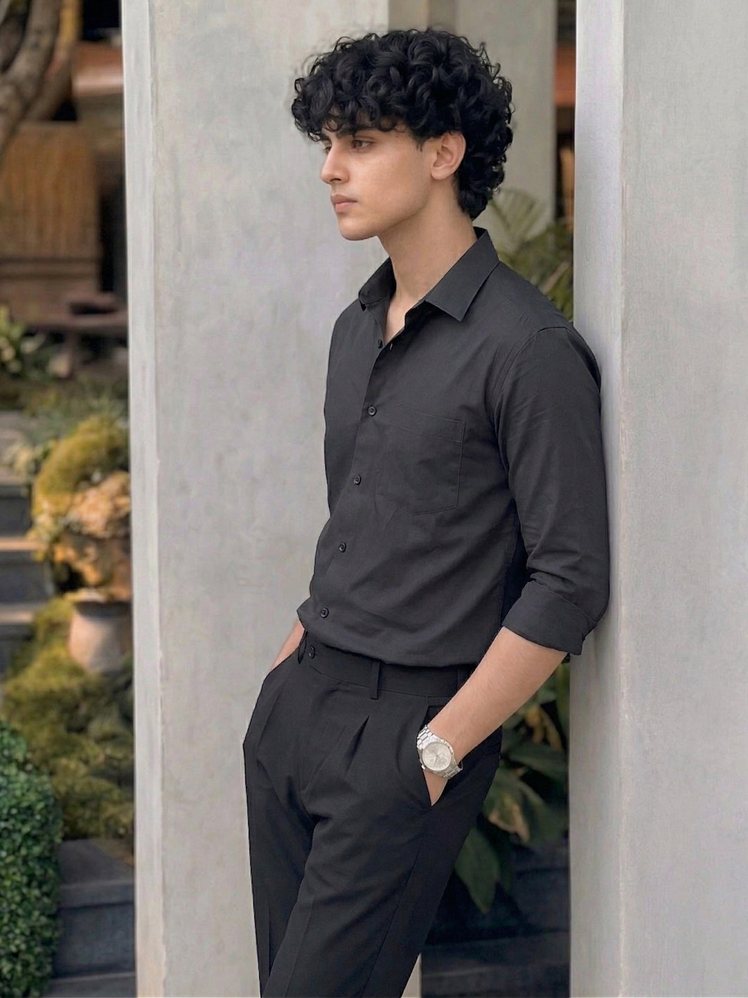 TerraDesi SunAura Yellow Cotton Classic Shirt