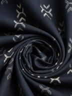 TerraDesi Noir Weave Printed Cotton Long Kurta for Men