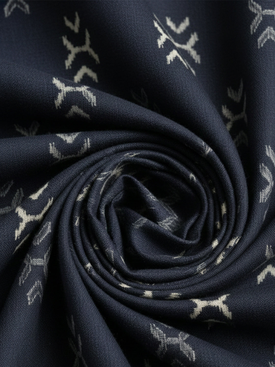 TerraDesi Noir Weave Printed Cotton Long Kurta for Men