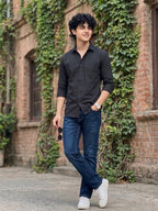 TerraDesi SunAura Yellow Cotton Classic Shirt