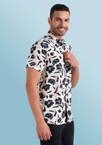 TerraDesi Midnight Floral Bloom Viscose Rayon Shirt