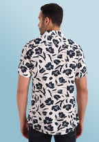 TerraDesi Midnight Floral Bloom Viscose Rayon Shirt