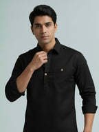 TerraDesi Breathable Cotton Short Kurta – Timeless Men's Style (SE83)