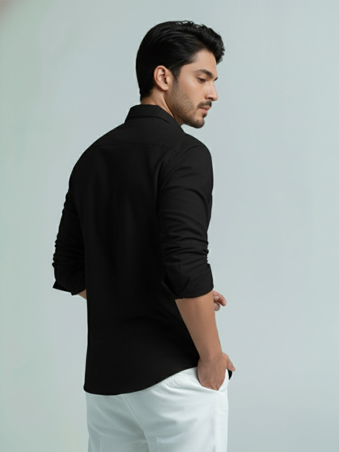 TerraDesi Men's Premium Cotton Short Kurta – Modern Ethnic Essential (SE82)