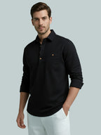TerraDesi Men's Solid Cotton Short Kurta – Smart Everyday Style (SE88)