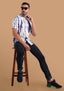 TerraDesi Indigo Shibori Vertical Tie-Dye Viscose Shirt