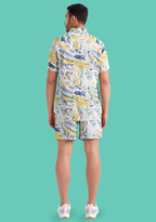 TerraDesi Azure Marble Swirl Viscose Co-Ord Set
