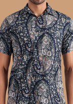 TerraDesi Midnight Paisley Heritage Rayon Shirt